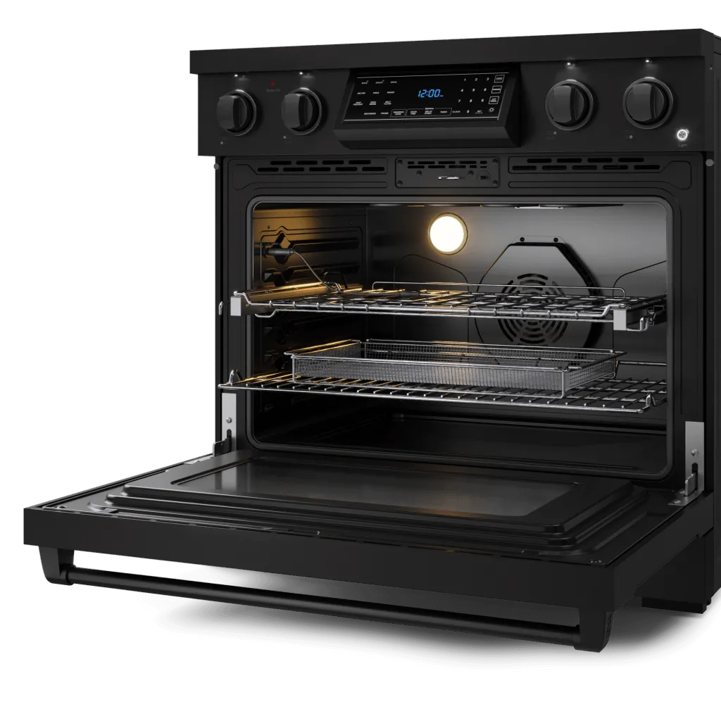 Thor Kitchen RSE36B 36 Inch Professional Electric Range With Tilt Panel Touch Control In Black Gordon Ramsay Series - Rse36B