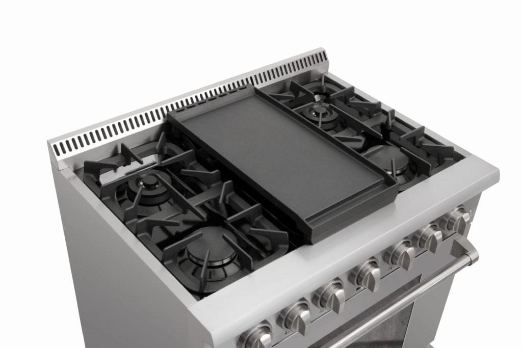 Thor Kitchen 22-inch Cast Iron Double Burner Griddle RG1032