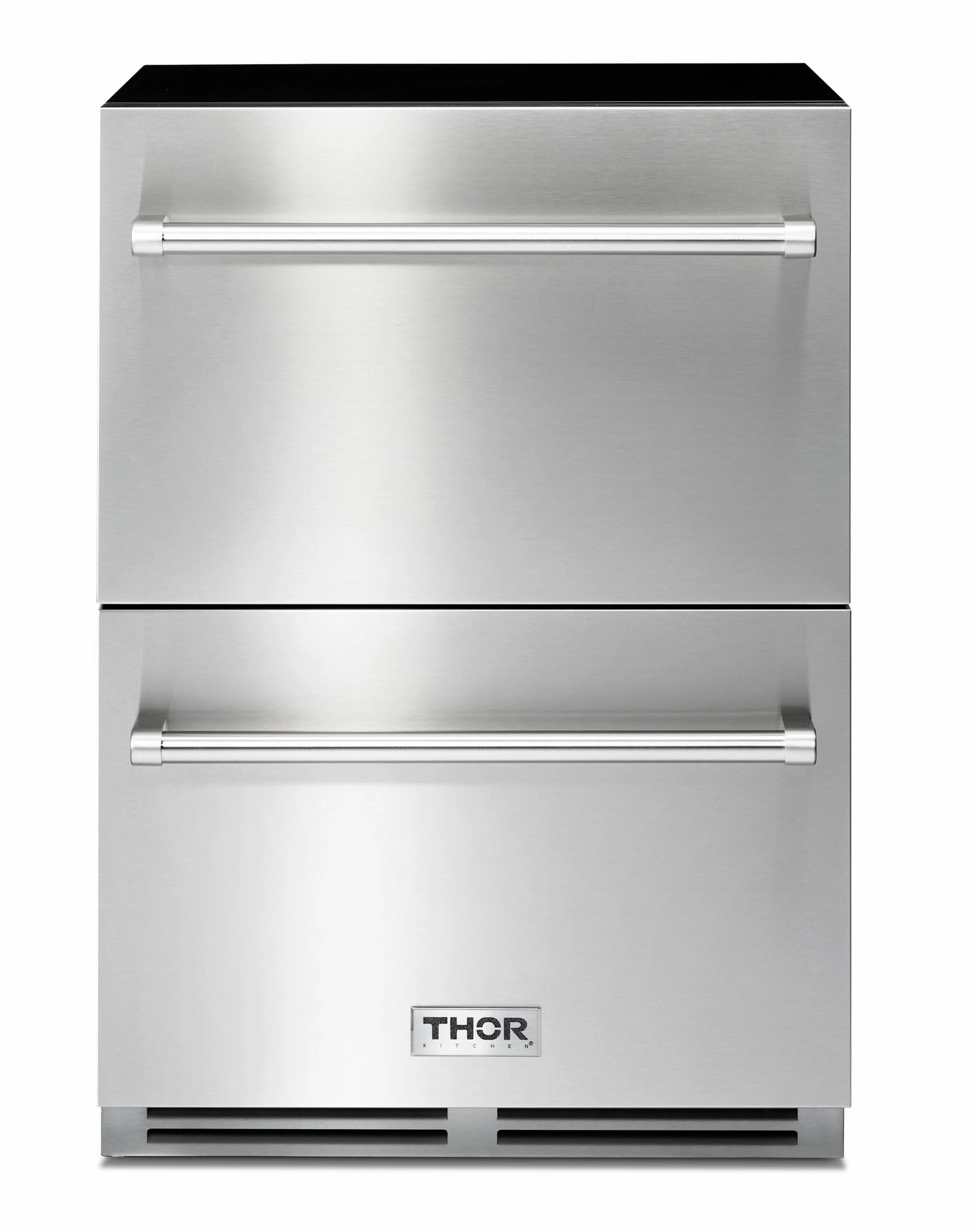 Thor Kitchen 24-Inch 5.4 cu. Built-in Indoor/Outdoor Double Drawer Refrigerator outdoor beverage cooler with wheels