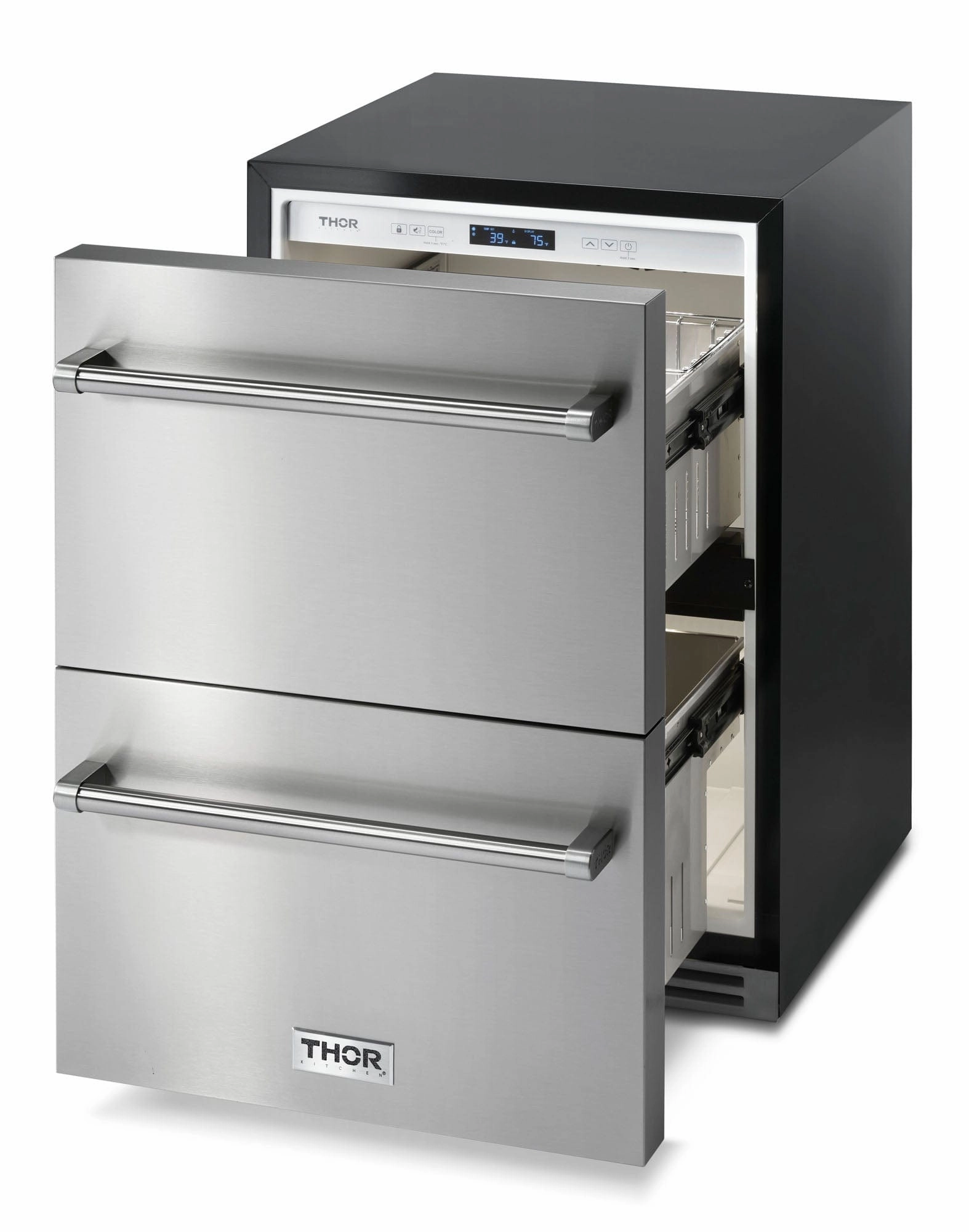 Thor Kitchen 24-Inch 5.4 cu. Built-in Indoor/Outdoor Double Drawer Refrigerator