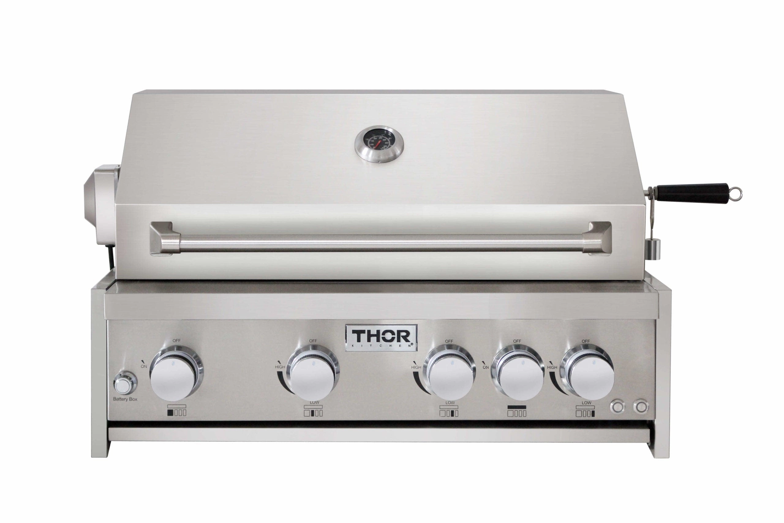 Thor Kitchen 32 Inch 4-Burner Gas BBQ Grill with Rotisserie in Stainless Steel MK04SS304 large capacity charcoal BBQ grills