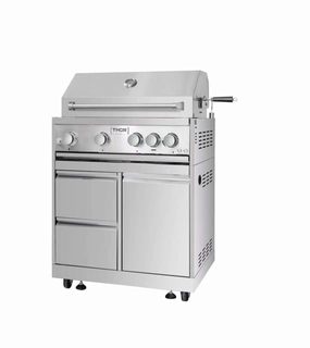 Thor Kitchen 32-inch Outdoor Kitchen BBQ Grill Cabinet in Stainless Steel MK03SS304Stainless steel BBQ tool set
