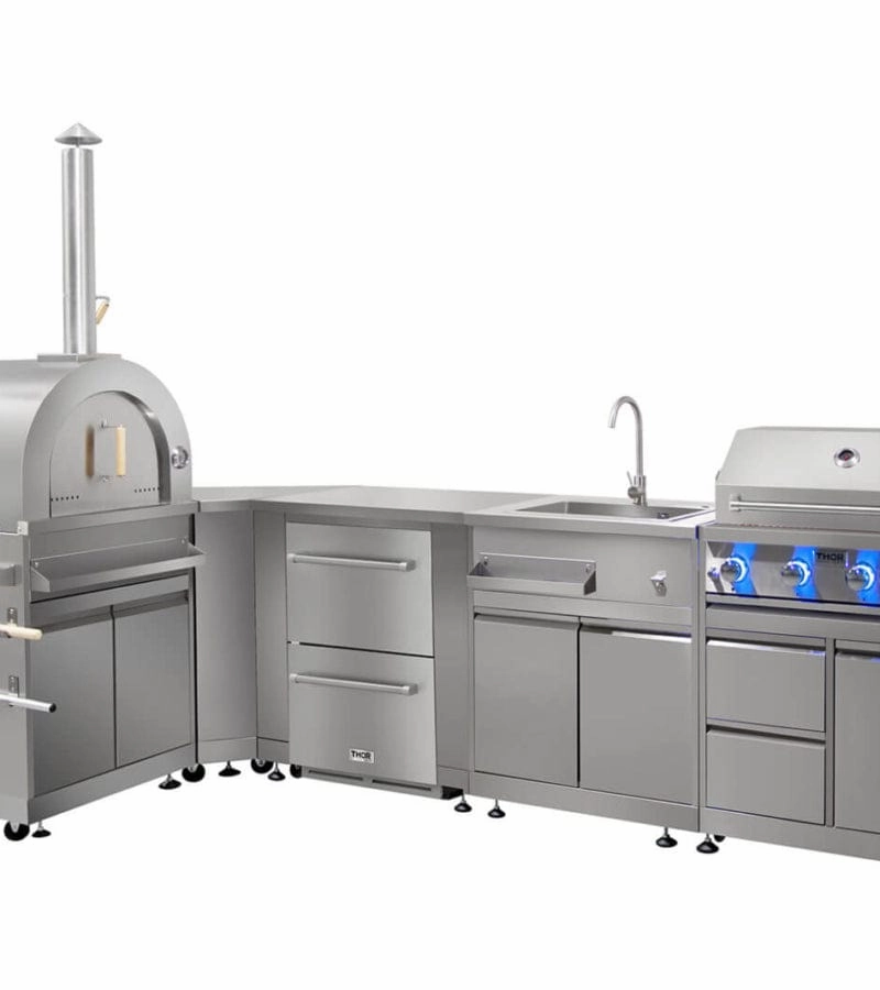 Thor Kitchen 32-inch Outdoor Kitchen BBQ Grill Cabinet in Stainless Steel MK03SS304