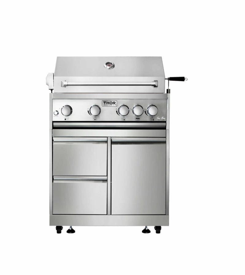 Thor Kitchen 32-inch Outdoor Kitchen BBQ Grill Cabinet in Stainless Steel MK03SS304