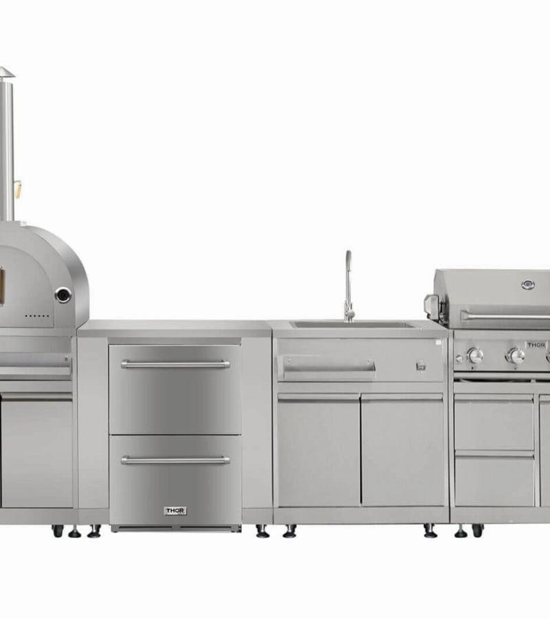 Thor Kitchen 32-inch Outdoor Kitchen BBQ Grill Cabinet in Stainless Steel MK03SS304
