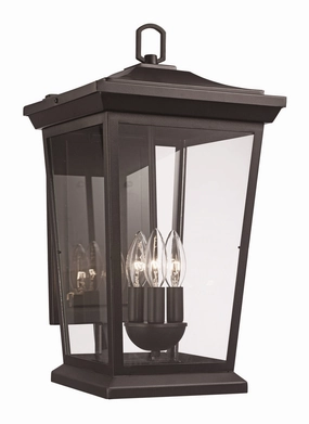Three Light Wall Lantern BlackOutdoor wall sconces with motion sensor