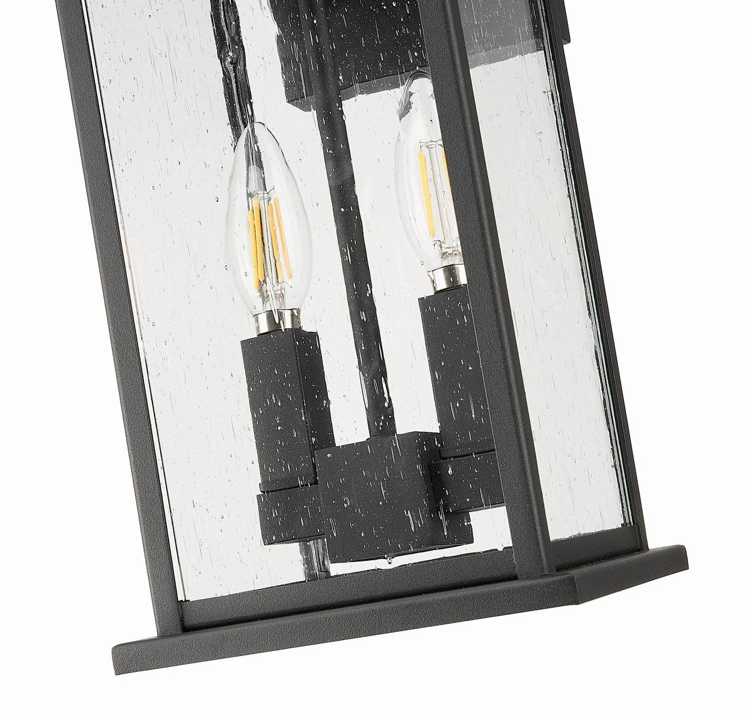 Tiberius Two Light Outdoor Wall Sconce Black