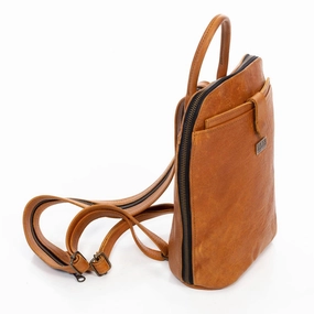 Clearance Event Today Flash Pick Today Tan Leather Goods - Olivia Leather Backpack | Toffee