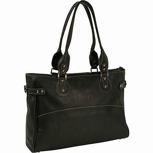 Piel Leather Large Ladies Side Strap Tote MustHave Steals