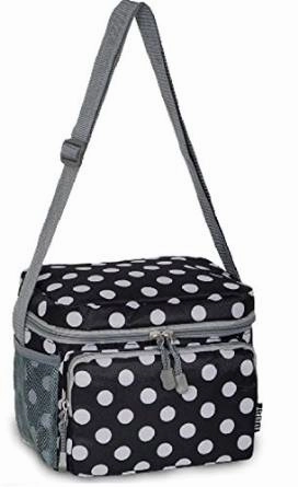 Everest Cooler Lunch Bag  - Black Dots Weekend Sale Special Trending Hot Deal