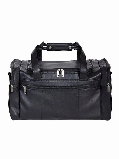 Surprise Offer Now Scully Leather Soft Plonge Top Zip Duffel Bag Black