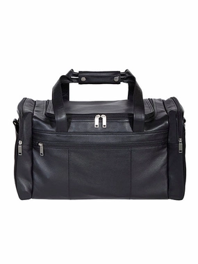 Surprise Offer Now Scully Leather Soft Plonge Top Zip Duffel Bag Black