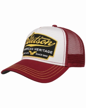 Clearance Steal Today Special Online Offer Stetson American Heritage Bordeaux Trucker Cap