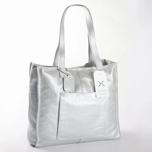 Flash Sale Alert Price Drop Alert Thandana Zippered Tote Metallic Leather Handbag