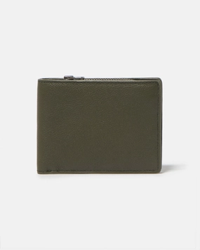 Stitch & Hide Leather James Bi-Fold Wallet Olive Green Flash Sale Alert