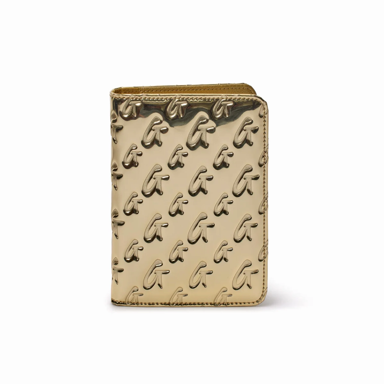 Metallic Monogram Passport Holder - Metallic Gold Special Online Offer