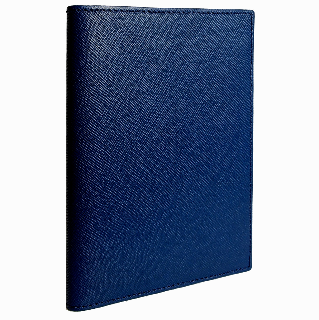 Unmissable Deal Today 72 Smalldive Saffiano Leather Bi Colored Passport Wallet Blue