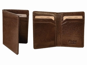 Online Exclusive Deal Adpel Vitello Leather Bifold Business Card Holder | Brown