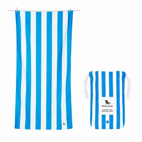 Trending Hot Picks Special Deals Online Dock & Bay Beach Towel Cabana Collection L 100% Recycled Bondi Blue