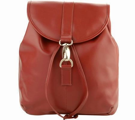 Piel Leather Medium Drawstring Backpack Sweet Deal Inside