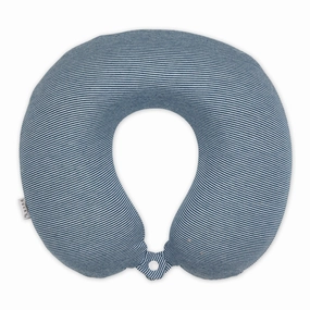 Daily Hot Deal Jersey Stripe - Memory Foam Neck Pillow - Navy Stripe
