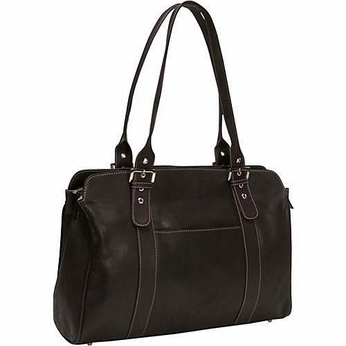 Grab Your Savings Best Deal Today Piel Leather Ladies Buckle Laptop Tote