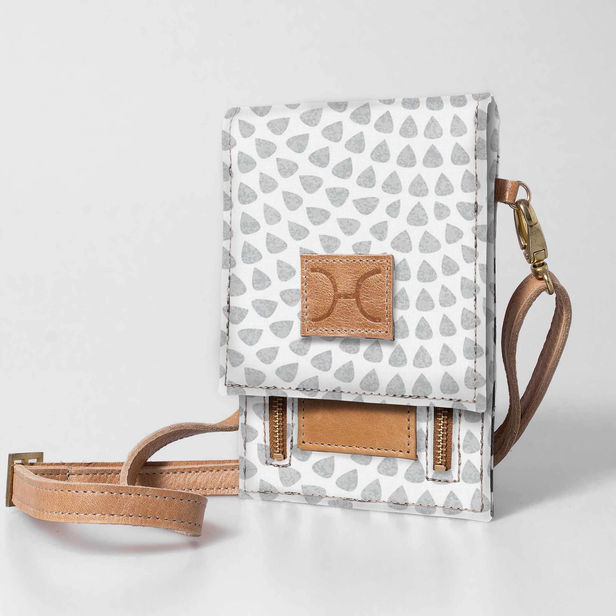 Thandana Laminated Fabric Urban Cellphone Sling Clearance Blowout
