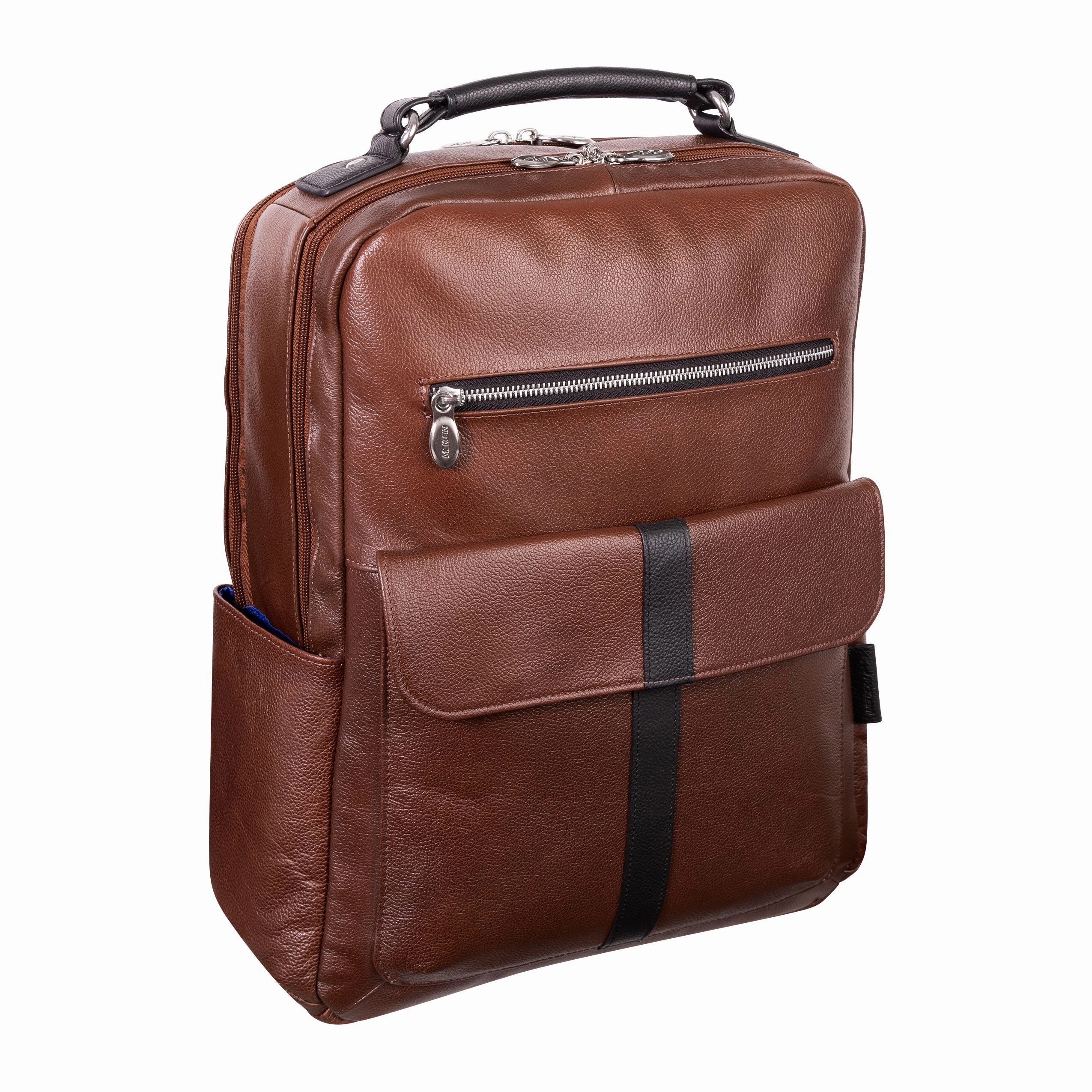 Mcklein 17"" Leather Two-Tone Dual-Compartment Laptop Backpack Price Drop Frenzy Todays Hot Pick
