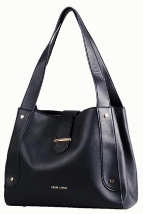 Pierre Cardin Gisela Hobo Handbag | Black Hot Pick of the Day EndofWeek Deals