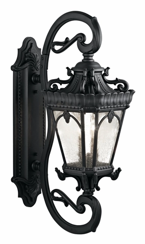 Tournai Four Light Outdoor Wall Mount Textured BlackOutdoor wall sconces with motion sensor