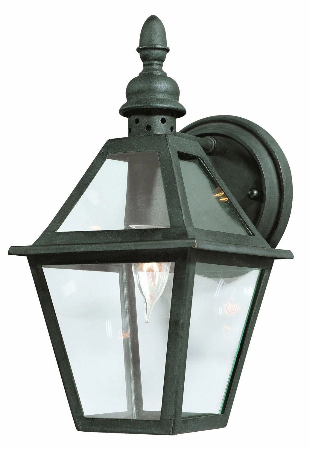 Townsend One Light Wall Lantern Textured BlackOutdoor wall sconces with motion sensor