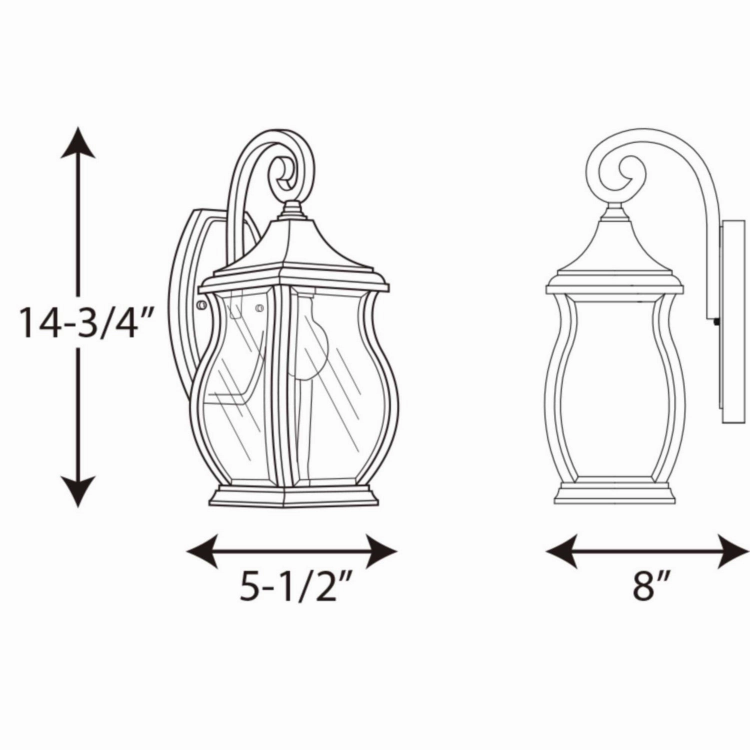 Township One Light Wall Lantern Oil Rubbed Bronze