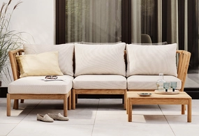 Tradition Three-Seater Sofa with Chaise Longueoutdoor patio furniture set