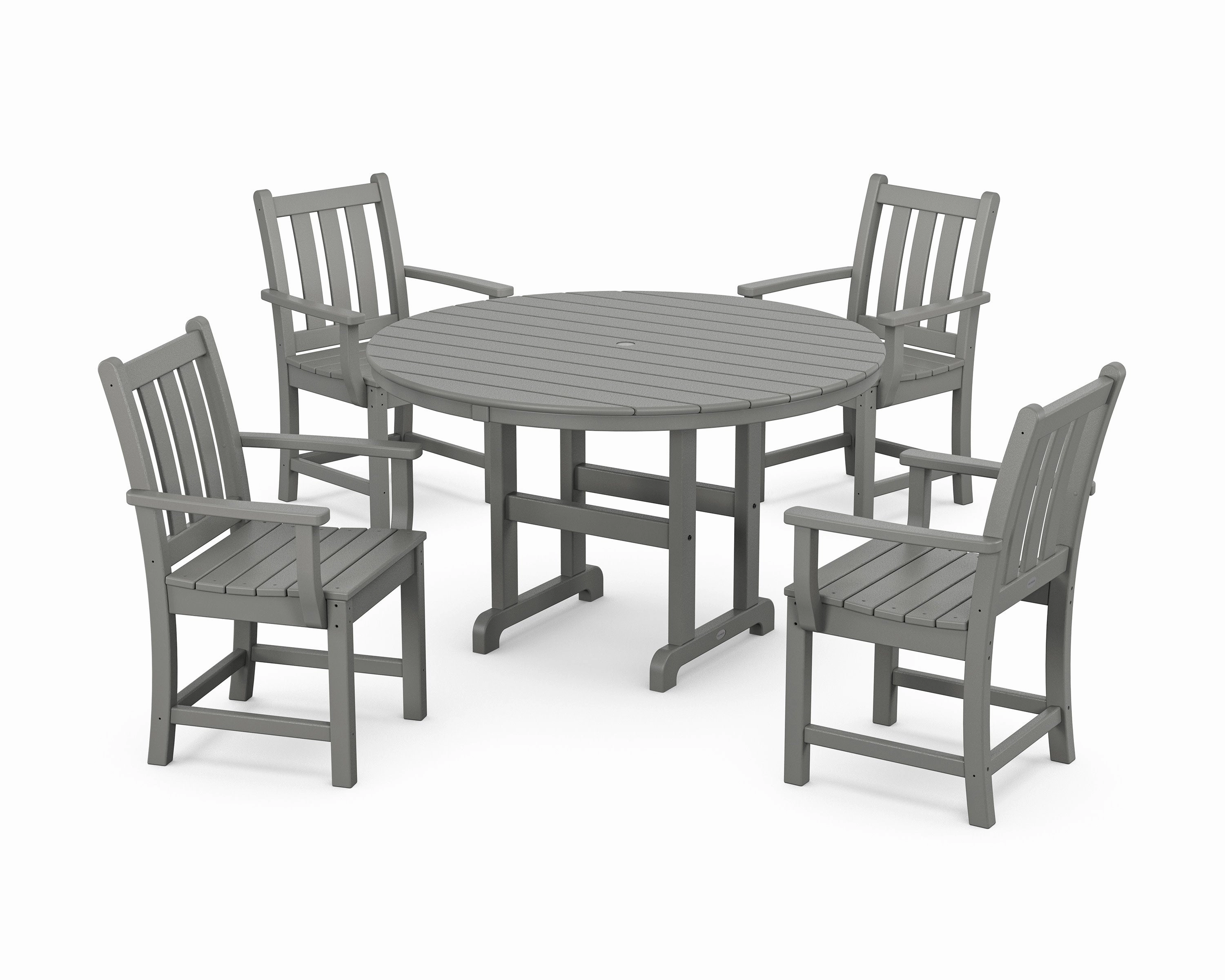 Traditional Garden 5-Piece Round Farmhouse Dining Setoutdoor patio furniture set