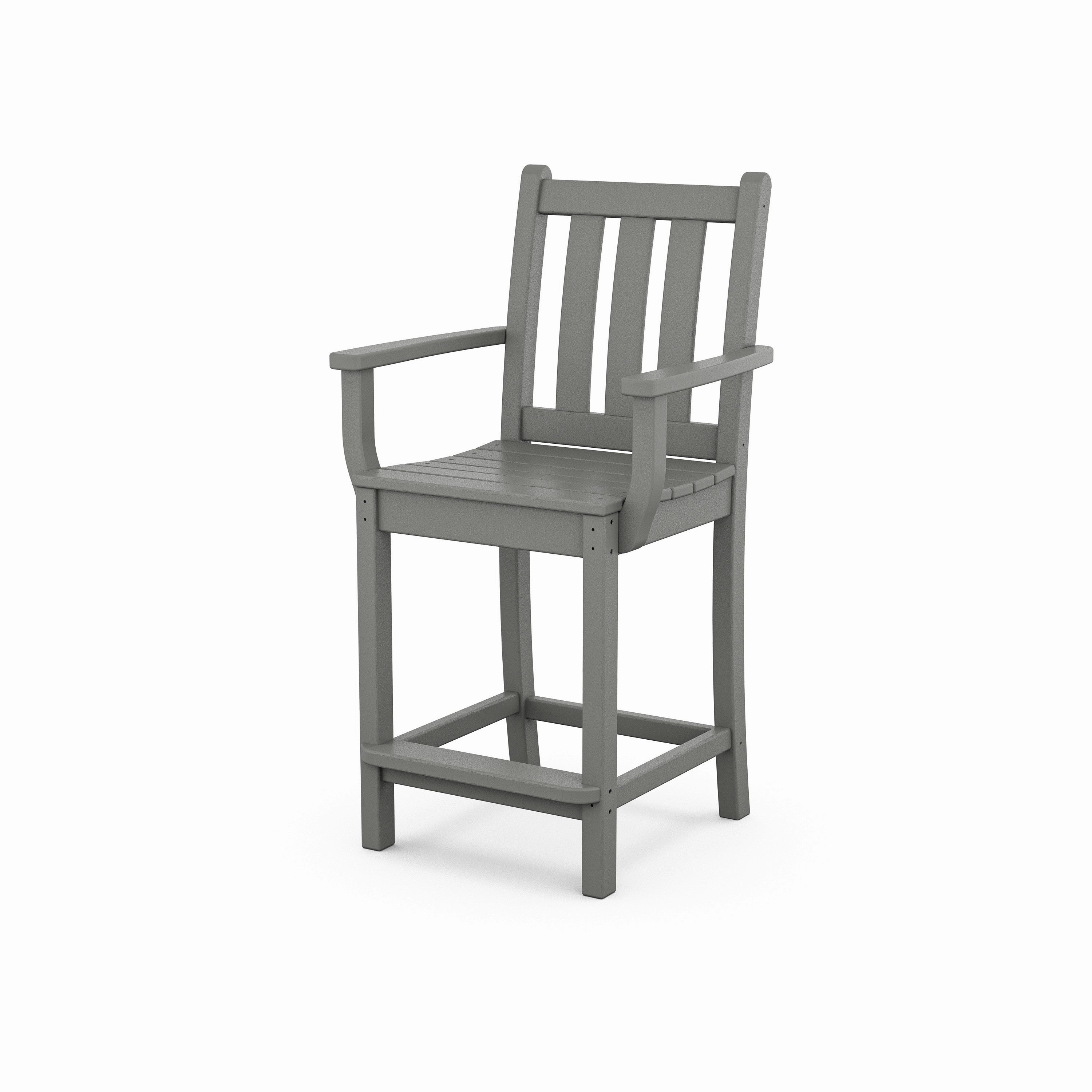 Traditional Garden Counter Arm Chairoutdoor patio furniture set