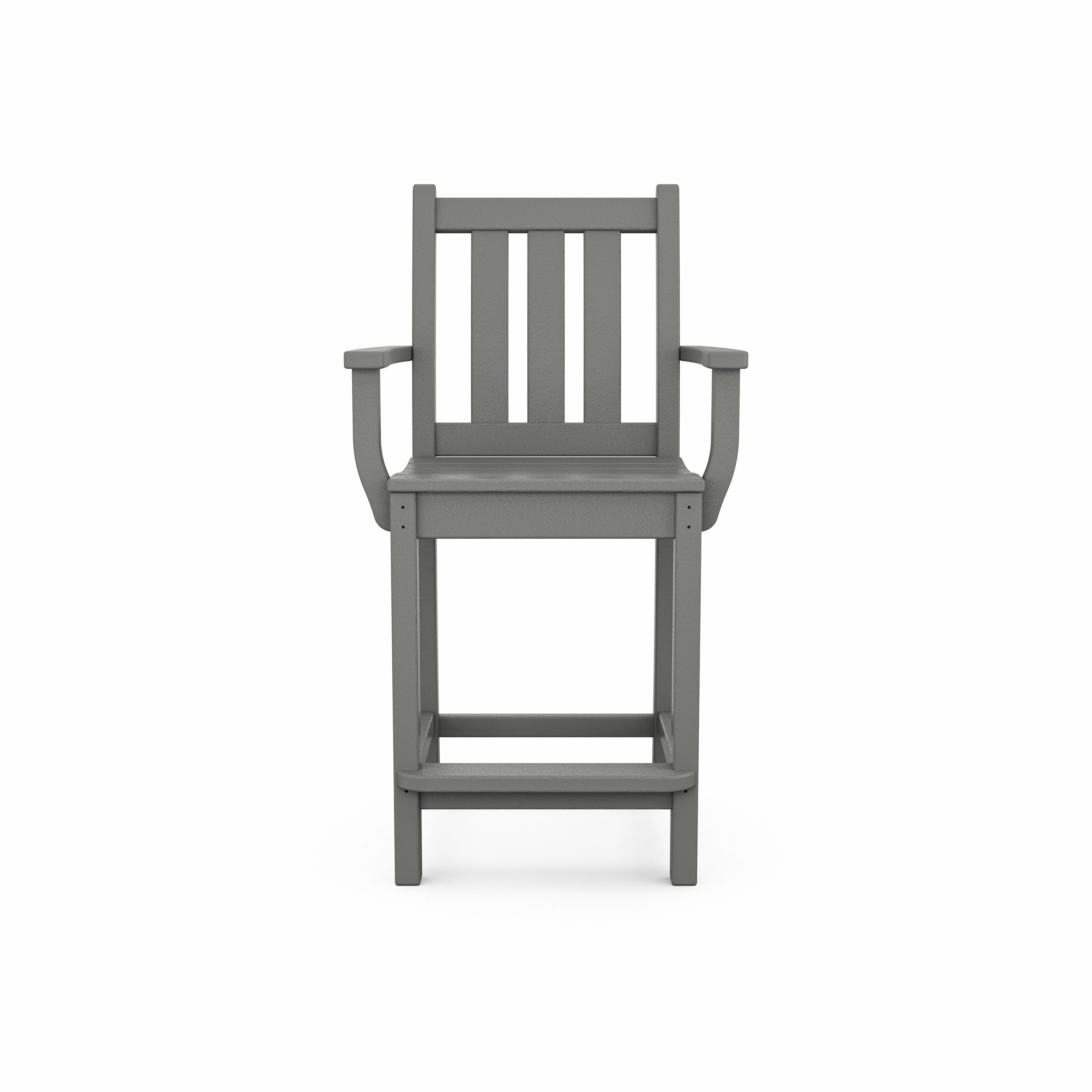 Traditional Garden Counter Arm Chair