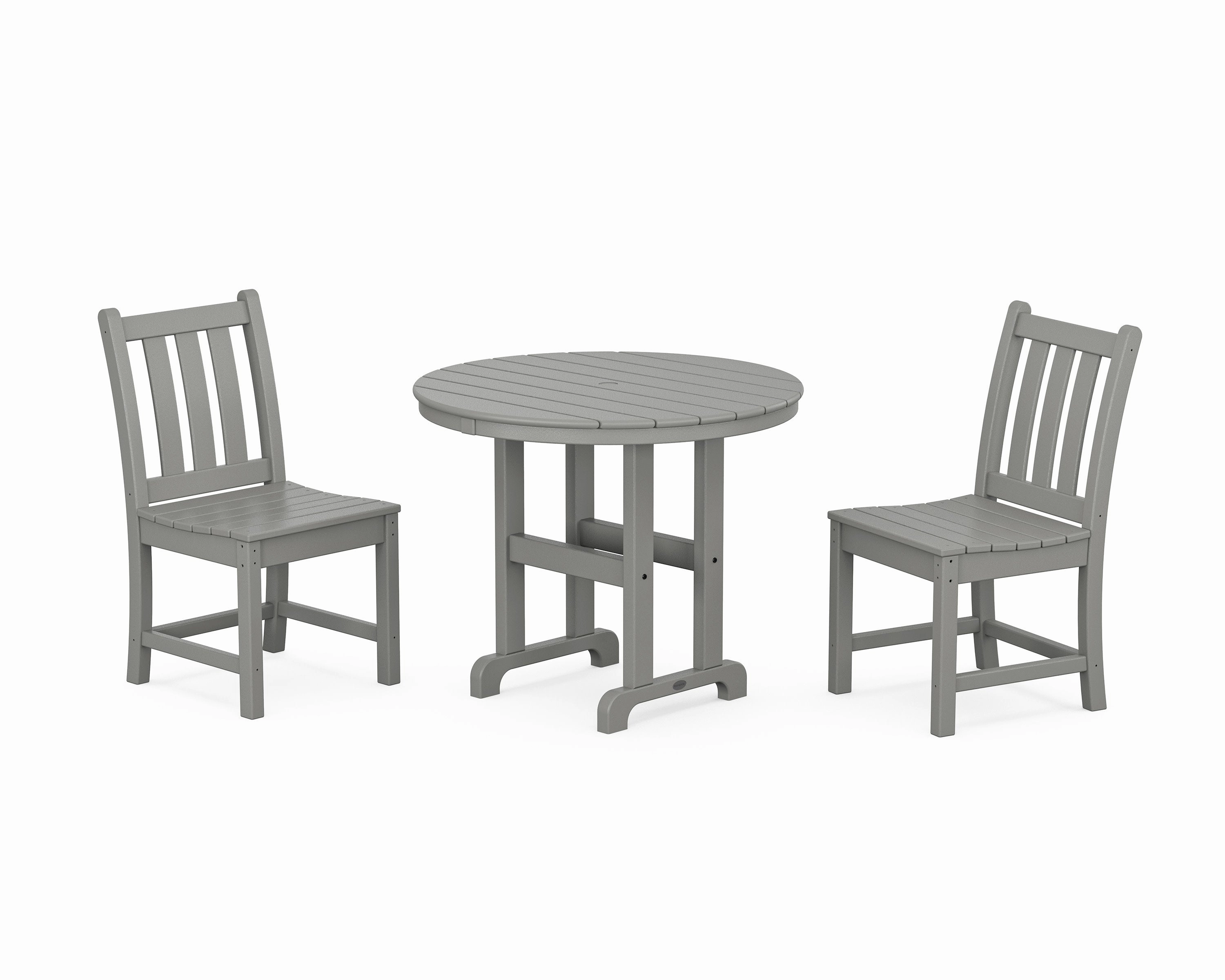 Traditional Garden Side Chair 3-Piece Round Dining Setoutdoor patio furniture set