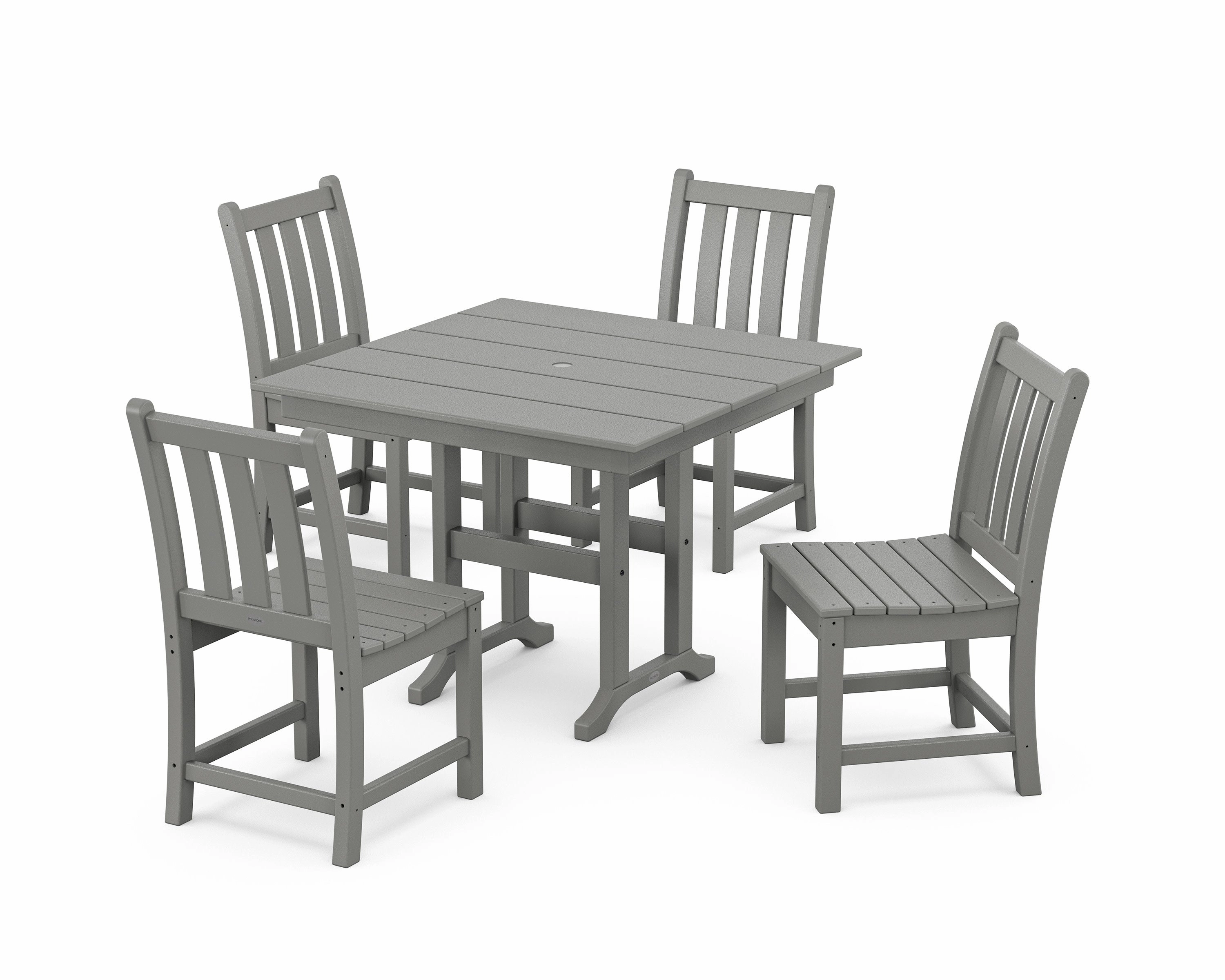 Traditional Garden Side Chair 5-Piece Farmhouse Dining Setoutdoor patio furniture set
