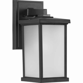 Trafford Non-Metallic Lantern One Light Wall Lantern BlackOutdoor wall sconces with motion sensor