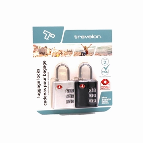 Deal Frenzy Today Steal Todays Offer Travelon Tsa Combination Lock Set Of 2