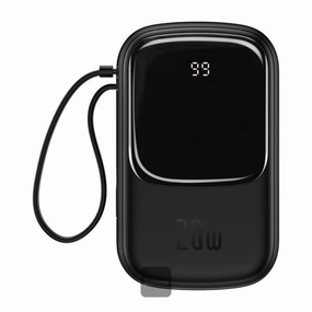 Baseus Qpow 20W Digital Display Power Bank 20000Mah With Ip Cable Today Only Hot Pick Today Only Discount