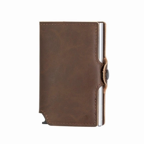 Dont Miss This Deal Eazicard Rfid Pu Leather Vintage Pattern Wallet | Dark Brown/Silver