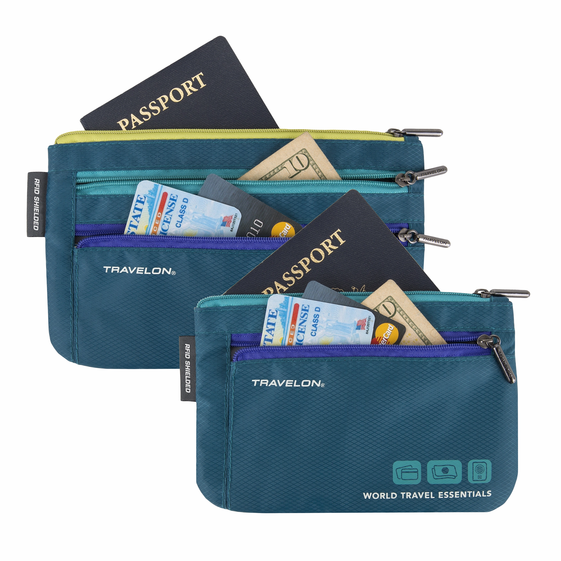 Set Of 2 Currency & Passport Organizers MustHave Clearance