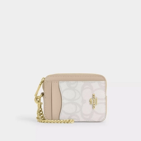 Shop Hot Picks Daily Special Offer Coach Outlet Zip Card Case In Sketch Signature Canvas