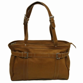 Clearance Blowout Piel Leather Belted Computer Tote