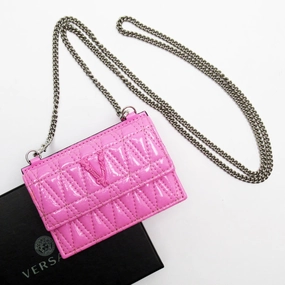 Versace Patent Leather Card Case (Pre-Owned) Dont Miss This Deal Online Exclusive Steal