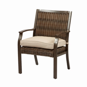 Trenton Woven Dining Chairwaterproof wicker balcony furniture