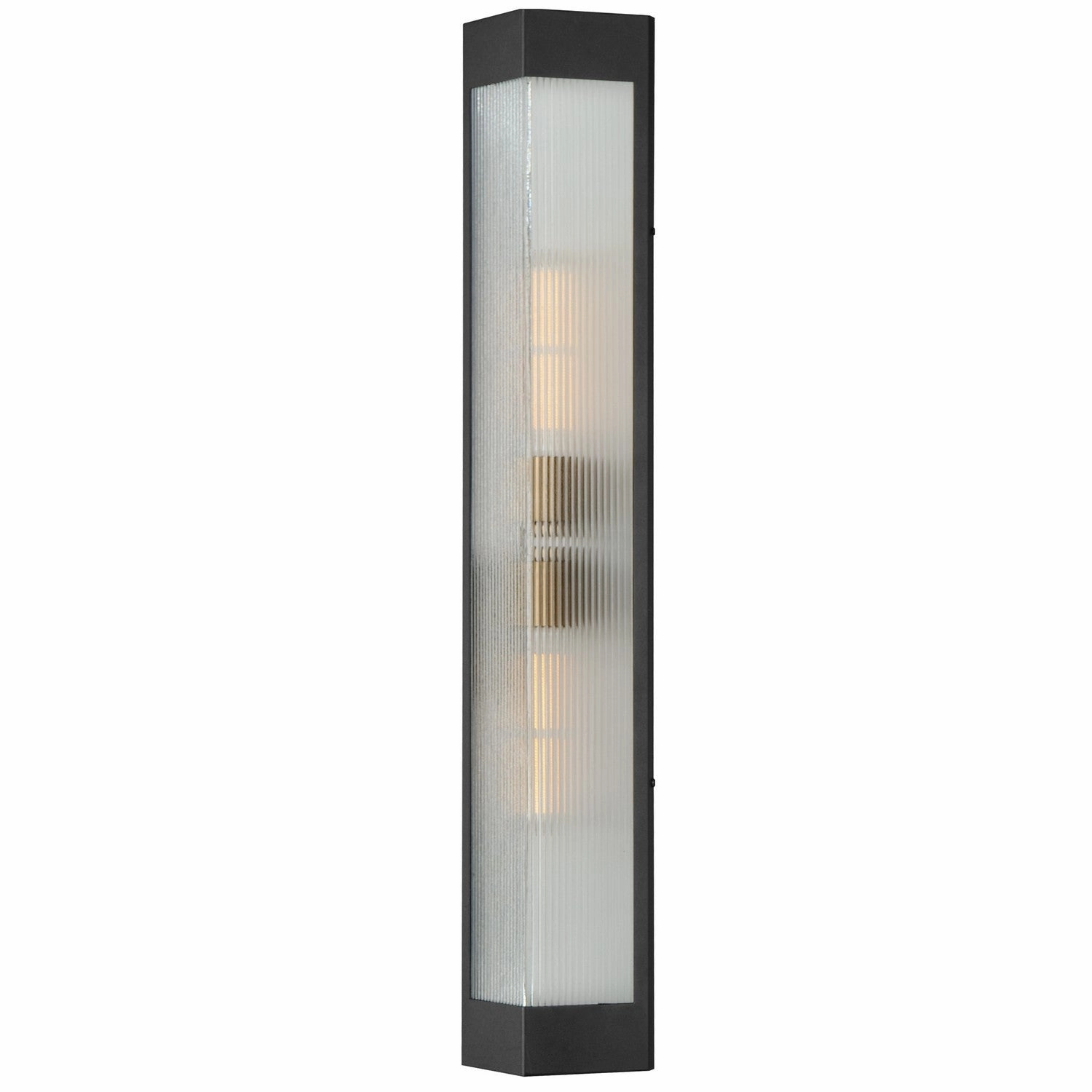 Triform Two Light Outdoor Wall Sconce Black / Antique BrassOutdoor wall sconces with motion sensor