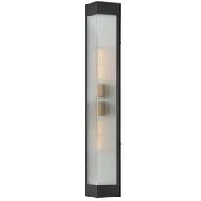 Triform Two Light Outdoor Wall Sconce Black / Antique BrassOutdoor wall sconces with motion sensor