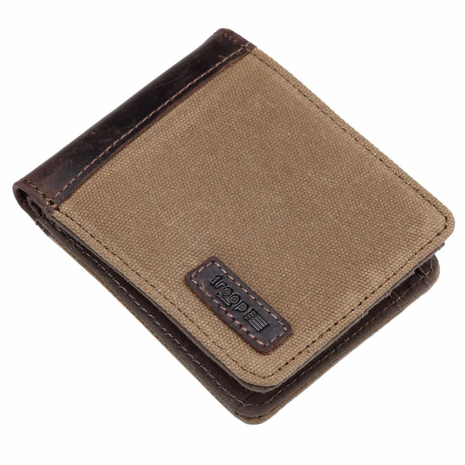 Troop London Accessories Canvas Bi-Fold Wallet Trending Today Steal